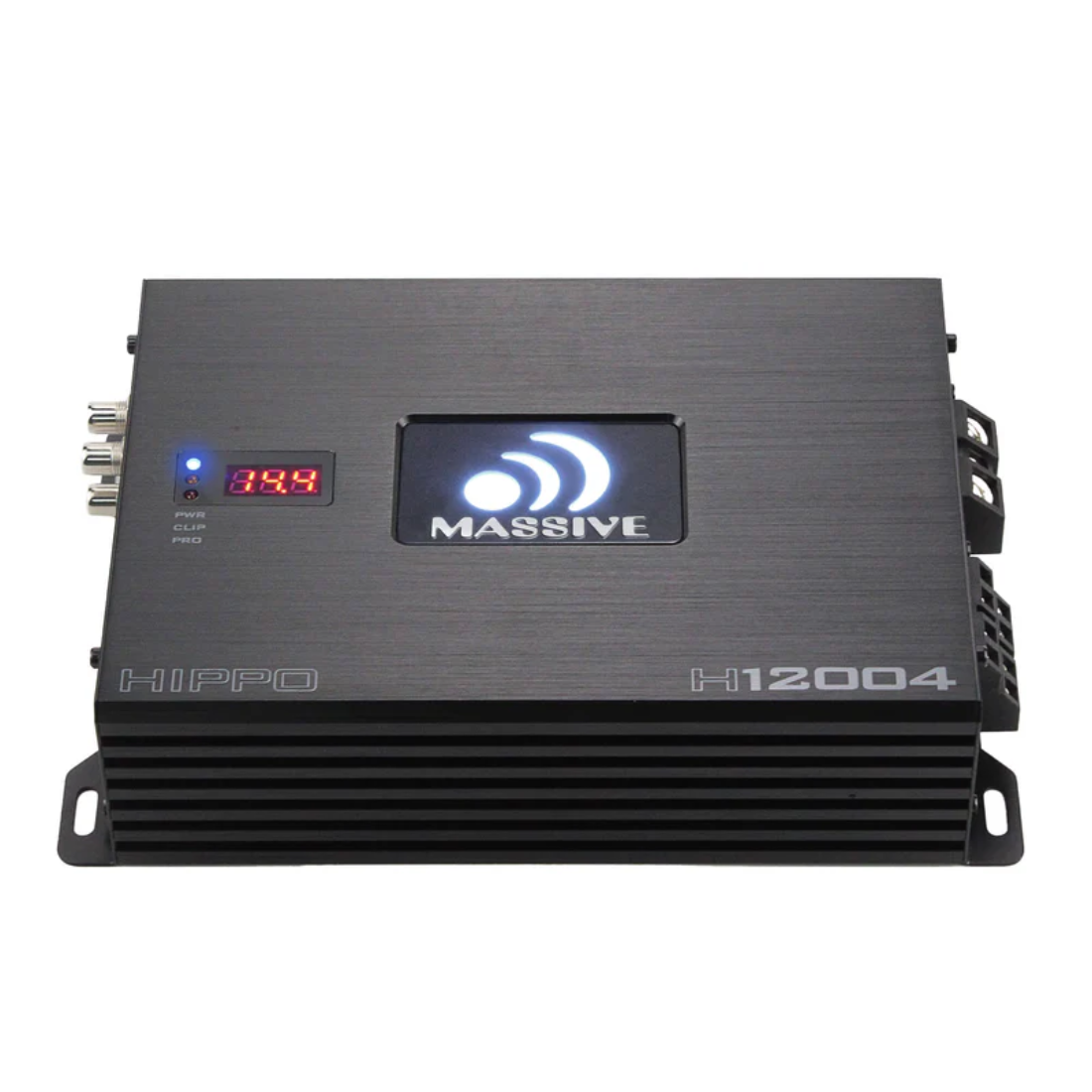 Massive Audio H12004 4-Channel 200W RMS x 4 @ 4-Ohm Full-Range Digital Amplifier