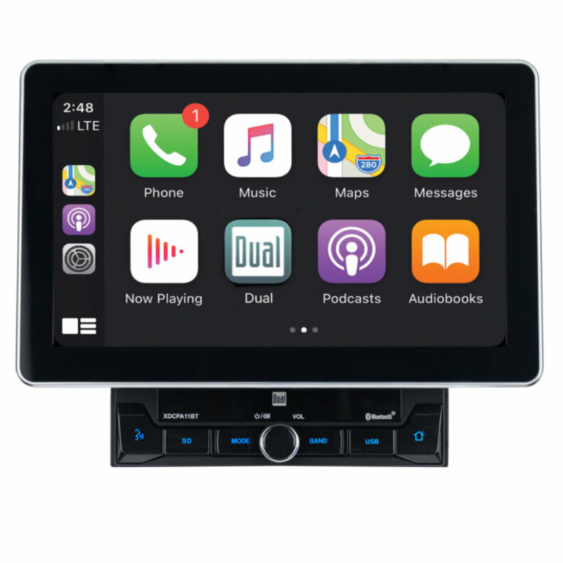 Dual Electronics XDCPA11BT 2-DIN In-Dash Digital Media 10.1" Touchscreen Receiver