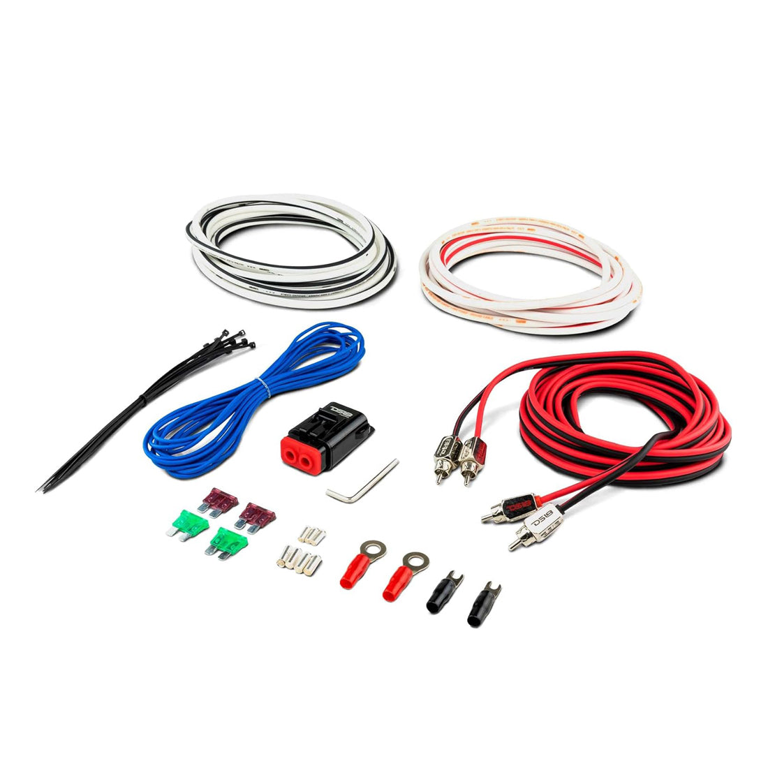 DS18 MOFCKIT8 8-Gauge Marine Tinned OFC Amplifier Installation Kit Up to 960W