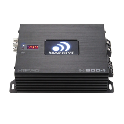 Massive Audio H8004 4-Channel 125W RMS x 4 @ 4-Ohms MOSFET Car Amplifier