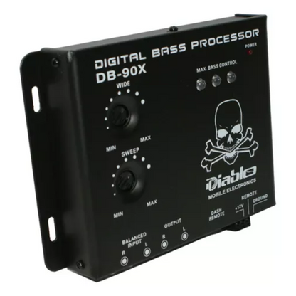 Diablo DB-90X Car Audio Digital Bass Processor w/ Dash Mount Remote Control