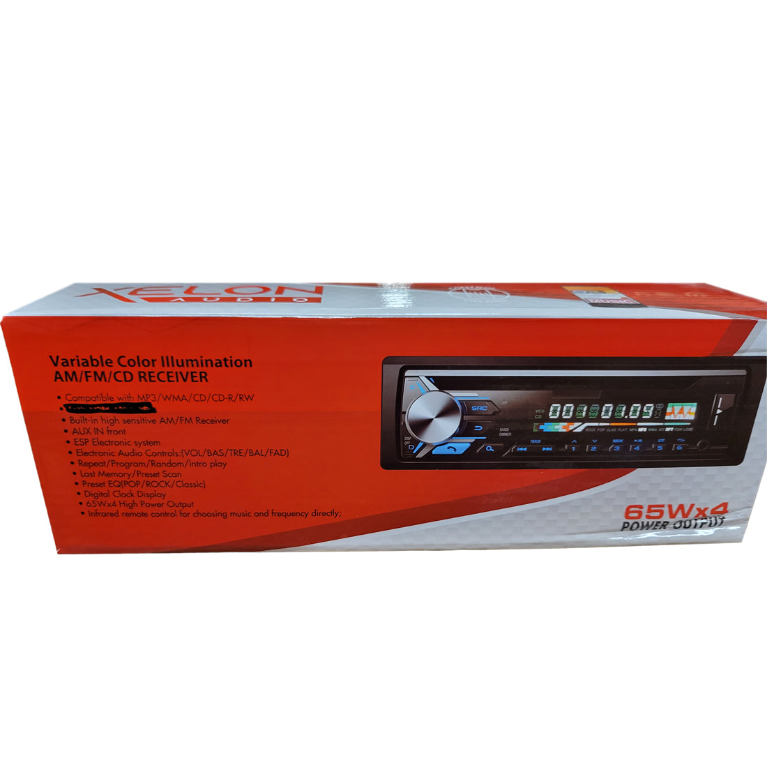 Xelon Audio XCD-900B 1-DIN CD/MP3/AM/FM Receiver w/ Variable Color Illumination