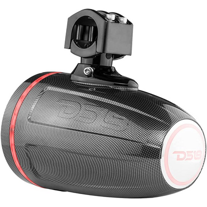 DS18 CF-X6TP 6.5" 2-Way 100W RMS 4-Ohm Marine Powersports Tower Speakers w/ RGB