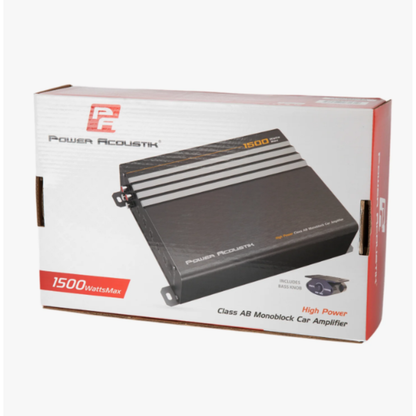 Power Acoustik CA1-1500 1-CH Monoblock 1500W Max Class-A/B Car Audio Amplifier
