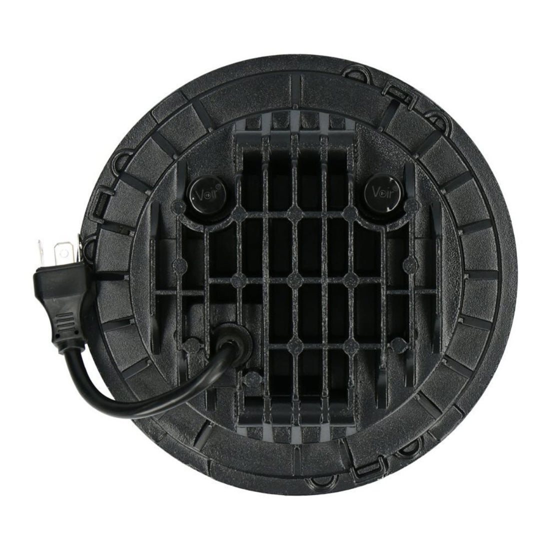 HEISE JP-701B Headlights with Black Face - 7 Inch, 9 LED