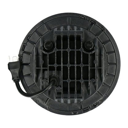 HEISE JP-701B Headlights with Black Face - 7 Inch, 9 LED