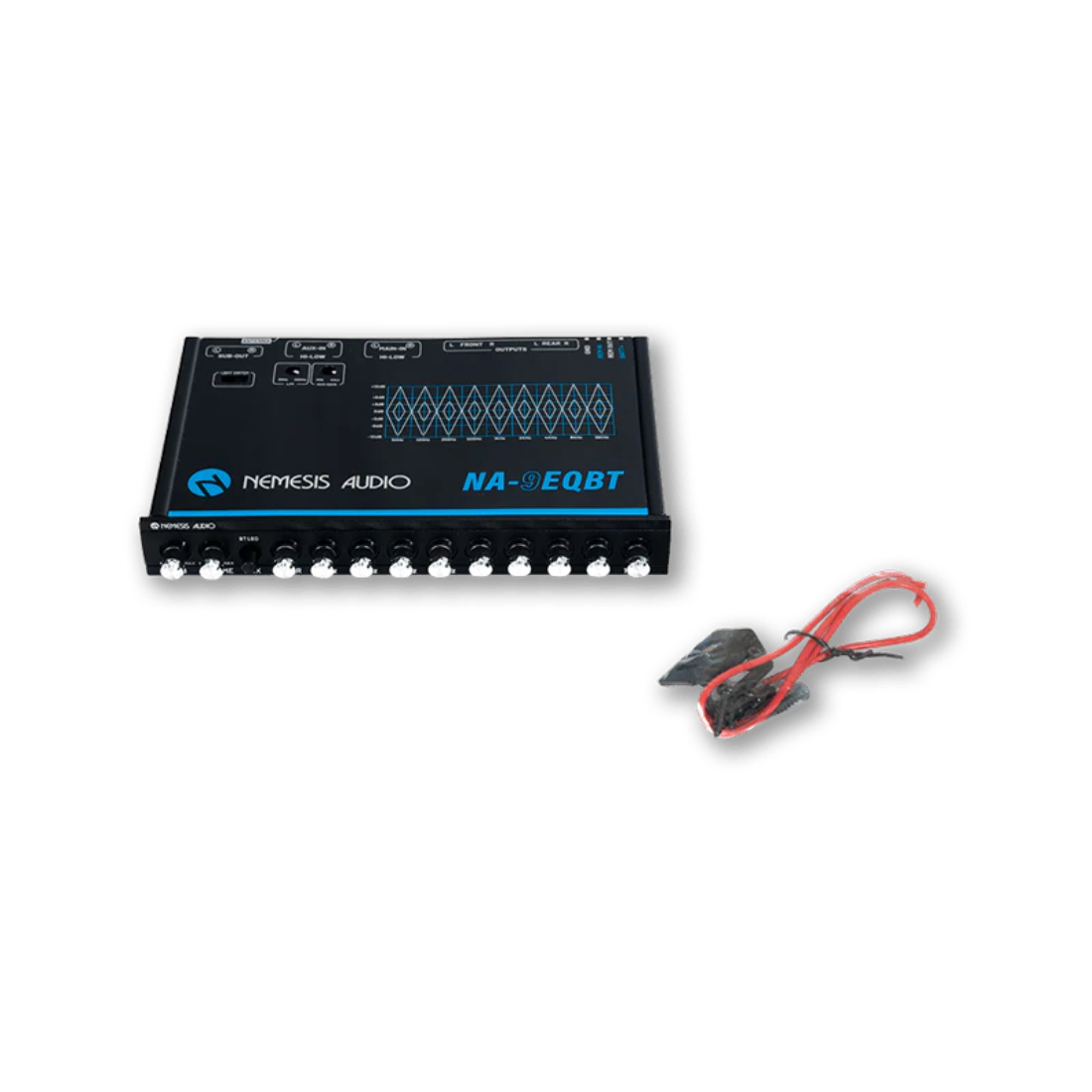Nemesis Audio NA-9EQBT 9-Band Bluetooth Car Stereo Equalizer w/ 6V RMS Output