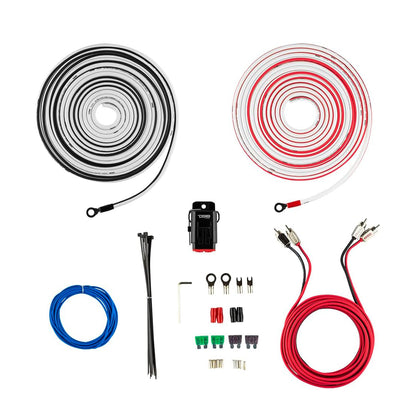 DS18 MOFCKIT8 8-Gauge Marine Tinned OFC Amplifier Installation Kit Up to 960W
