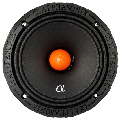 Alphasonik VCA654 6.5" 1400W Max 4-Ohm Car Audio Mid-Range Speakers (Pair)