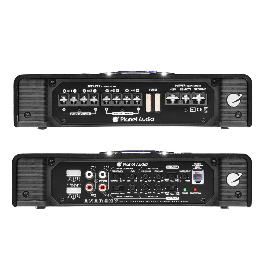 Planet Audio AC1600.4 4-Channel 1600W Full-Range Class-A/B Car Amplifier
