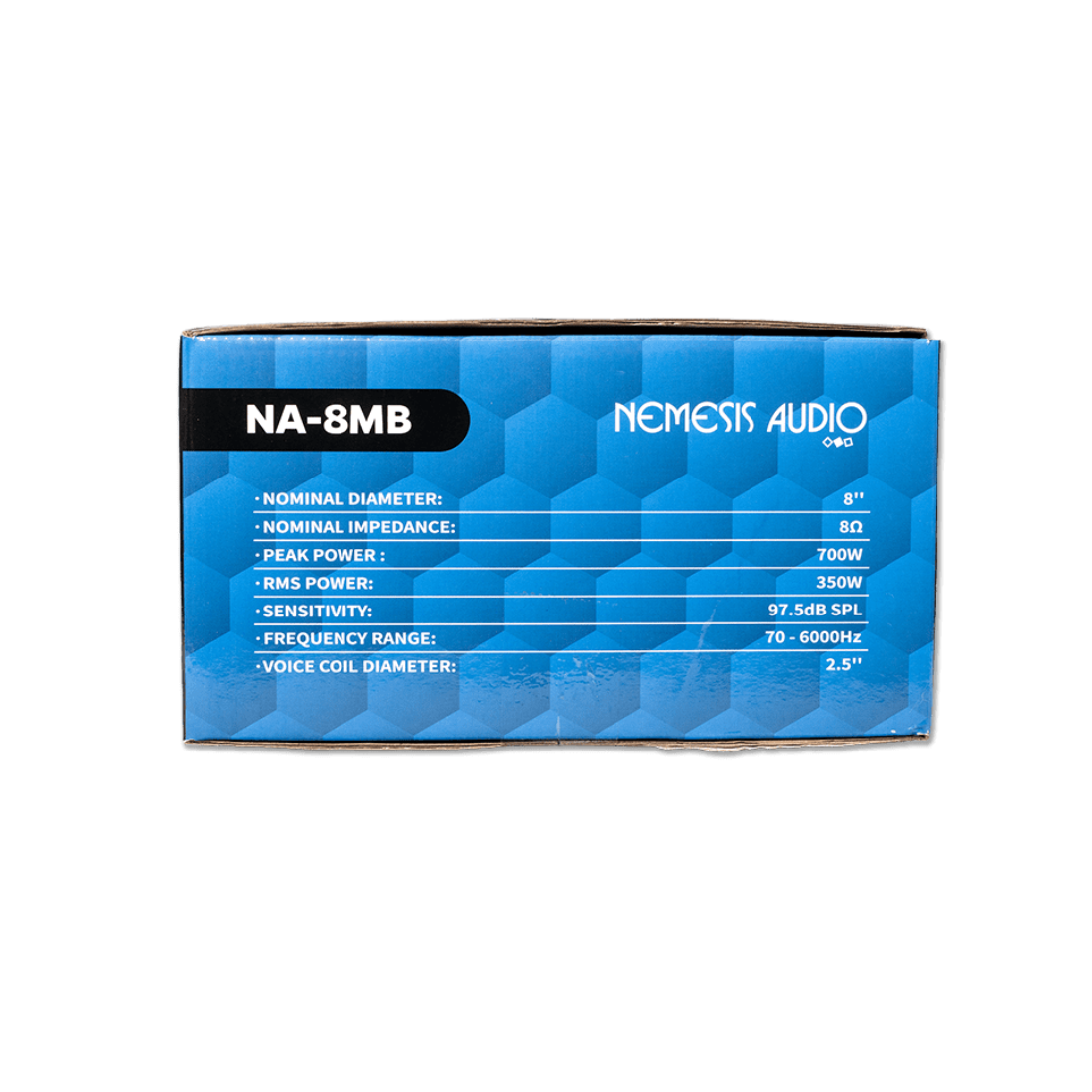 Nemesis Audio NA-8MB 8" 700W Peak 8-Ohm Car Mid-Bass Speaker Driver (Single)