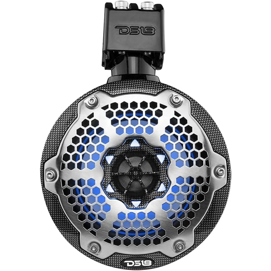 DS18 CF-X6TP 6.5" 2-Way 100W RMS 4-Ohm Marine Powersports Tower Speakers w/ RGB