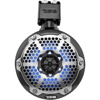 DS18 CF-X6TP 6.5" 2-Way 100W RMS 4-Ohm Marine Powersports Tower Speakers w/ RGB