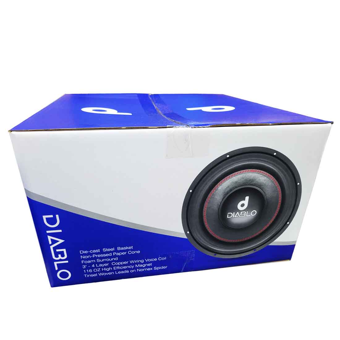 Diablo DB-15D2 V2 15" 4000W Max Dual 2-Ohm Voice Coil DVC Car Audio Subwoofer