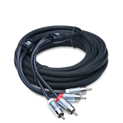 PowerBass XRCA-174 17' 4-Channel Premium OFC Twisted Interconnect RCA Cable