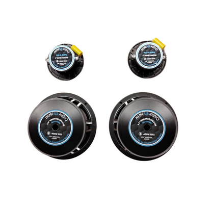 Nemesis Audio NA-6.5HPK 6.5" 400W Max Midrange Speakers & 4" Pro Tweeters Bundle