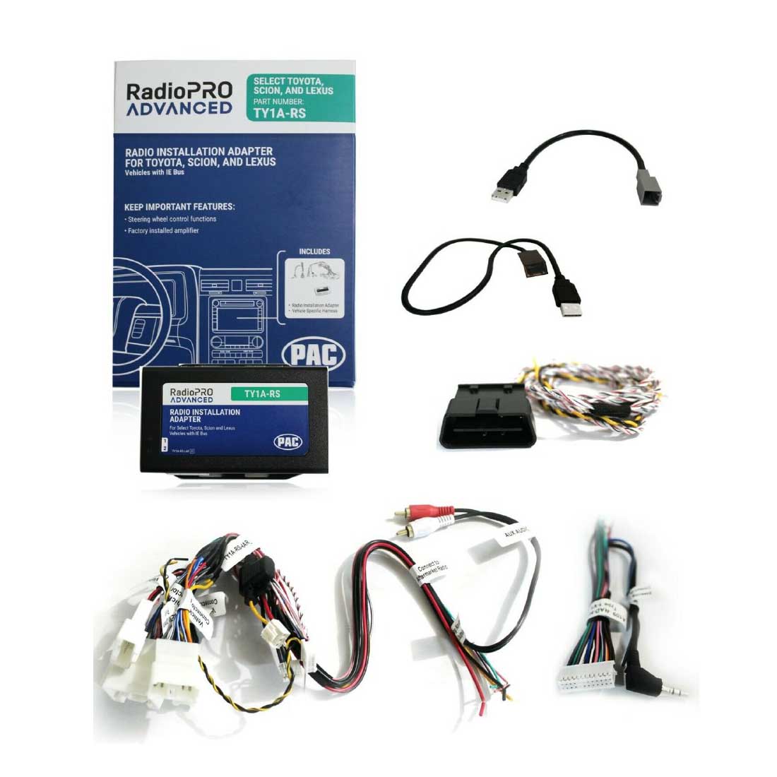 PAC TY1A-RS RadioPRO Advanced Data Interface for Toyota, Lexus, and Scion w/ SWC