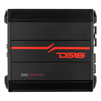 DS18 SXE-2000.4D/BK 4-Channel 2000W Peak Class-D Full-Range Car Amplifier(BLACK)