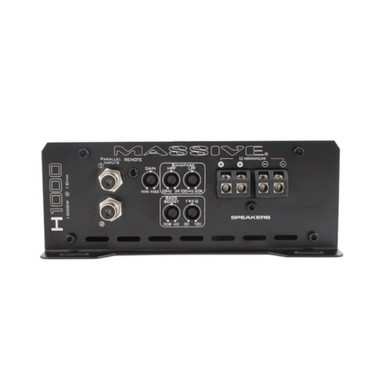 Massive Audio H1000 1-CH Monoblock 1050 Watts RMS @ 1 Ohm Class-D Car Amplifier