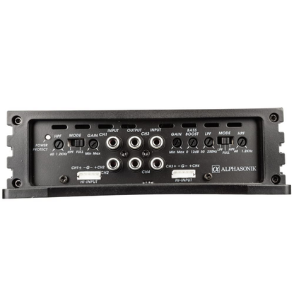 Alphasonik NA2000.4 Neuron Series 4-Channel 2000W Max Class-A/B Car Amplifier