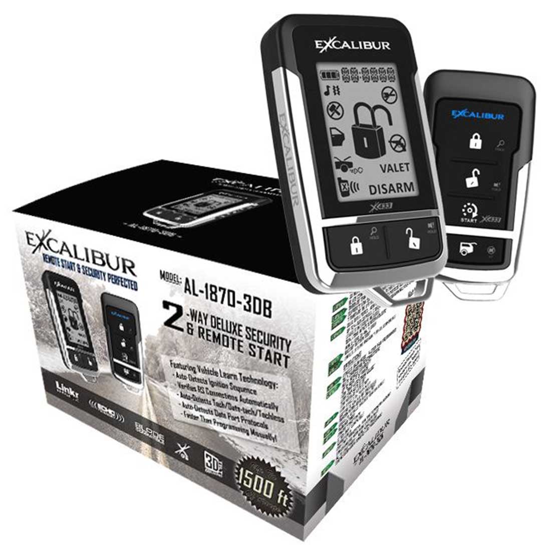 Excalibur AL-1870-3DB Remote Start 2-Way with 3D Motion