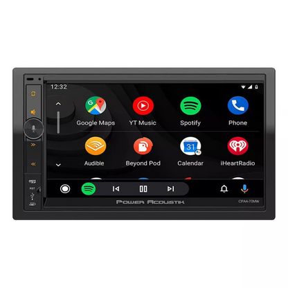 Power Acoustik CPAA70MW 7" 2-DIN Receiver w/ Wireless Apple CarPlay/Android Auto