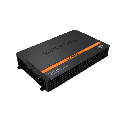Alphasonik V1800.1D 1-CH Monoblock 3600W Class-D Amplifier w/ Remote Bass Knob