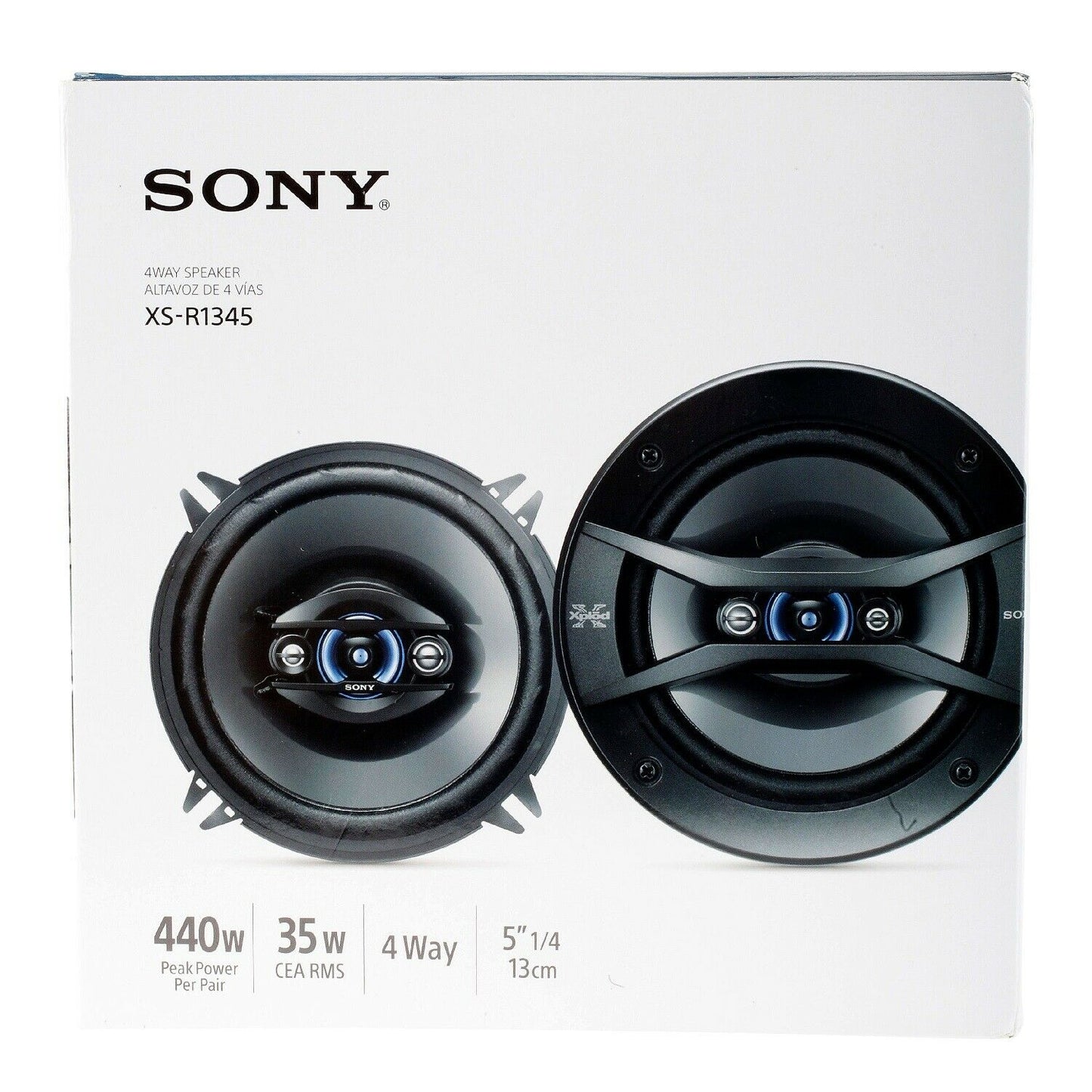 Sony XS-R1345 5-1/4" 4-Way 440 Watts 5.25" Car Audio Stereo Speakers