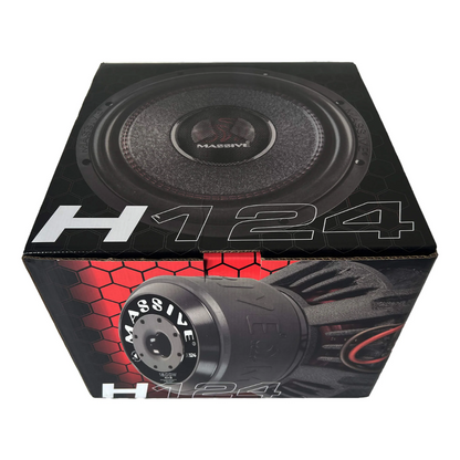 Massive Audio H124 12" 3000W Peak Dual 3" 4-Ohm Voice Coil DVC Car Subwoofer
