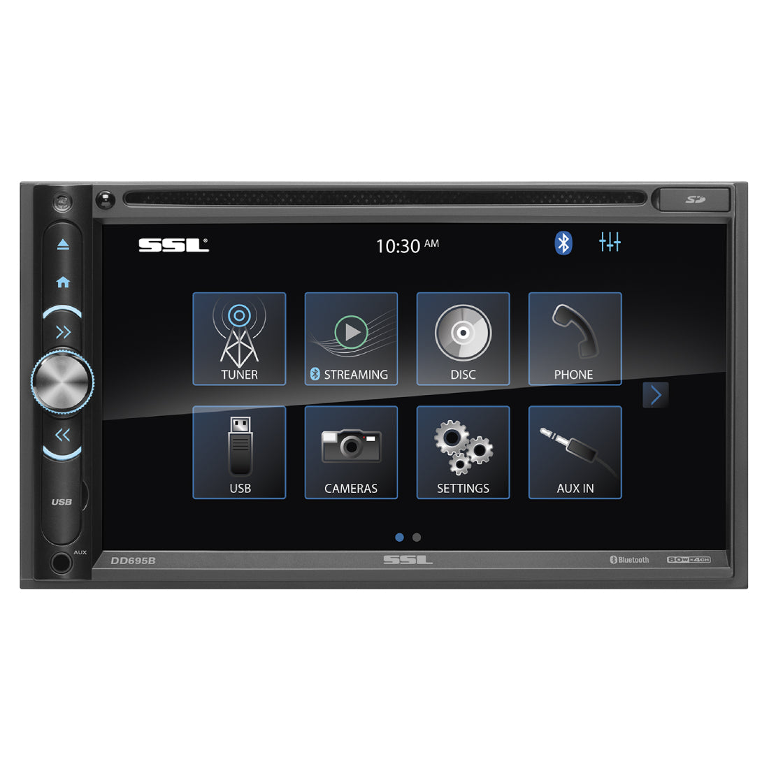 Sound Storm DD695B Double-DIN, DVD Player 6.75" Touchscreen Bluetooth