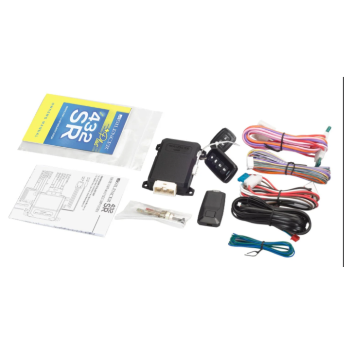 Silencer 432SR 1-Way 1/4 Mile Range Car Remote Start with Keyless Entry System