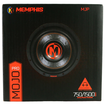 Memphis Audio MJP1044 10" 1500W Max Dual 4-Ohm Voice Coil DVC Car Subwoofer