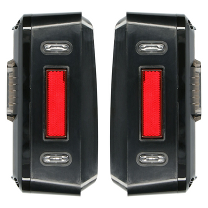 Heise JP-TL03T LED Lux Taillights for Jeep Wrangler JK 2007-2018 (Pair)