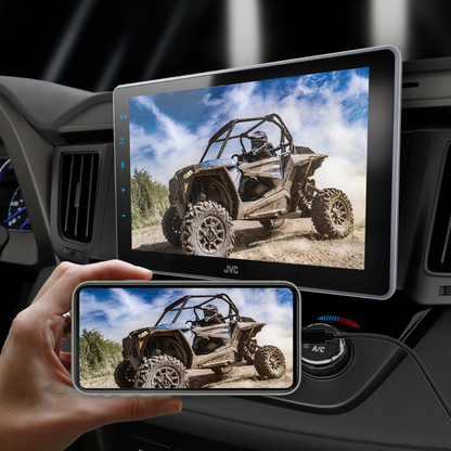 JVC KW-Z900W 1DIN 9" Digital Multimedia Receiver w/ Apple CarPlay & Android Auto