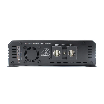 Massive Audio H5000 1-CH Monoblock 5000 Watts RMS @ 1 Ohm Class-D Car Amplifier