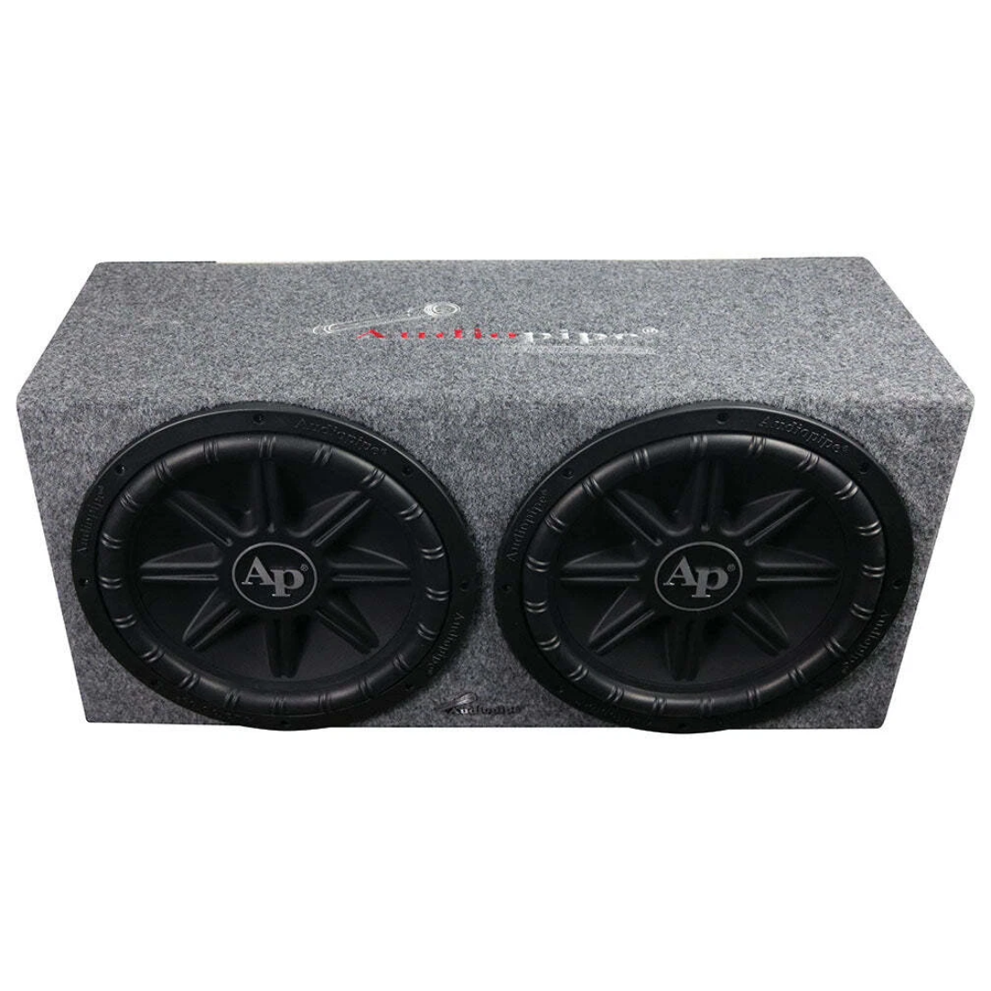 Audiopipe APSB-12212PX Dual 12″ Compact Sealed Subwoofer Box 2400 Watts Max