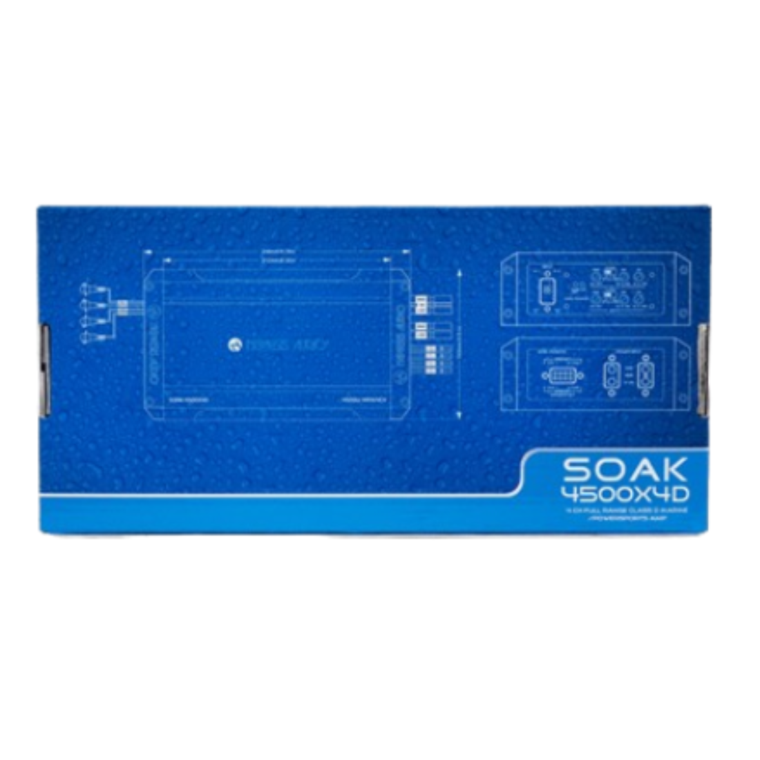 Nemesis Audio SOAK-3800X5D 5-CH 3800W Max Class-D Full-Range Marine Amplifier
