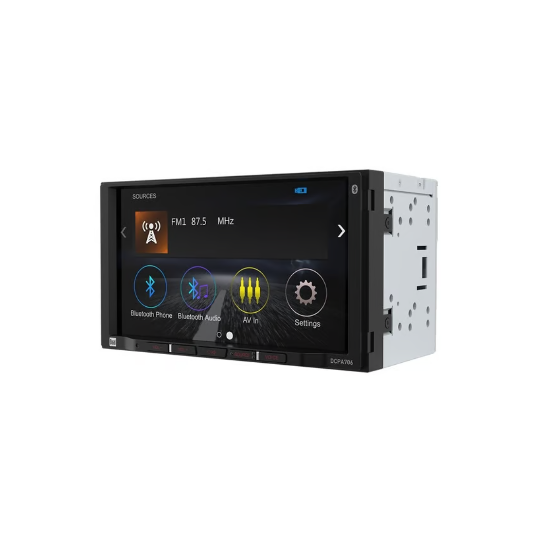 Dual DCPA706 7" Digital Multimedia Receiver w/ Apple CarPlay & Android Auto
