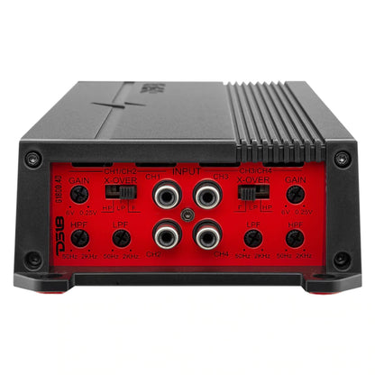 DS18 G1800.4D 1800W Max 4-Channel Class-D Stereo Full Range Car Audio Amplifier