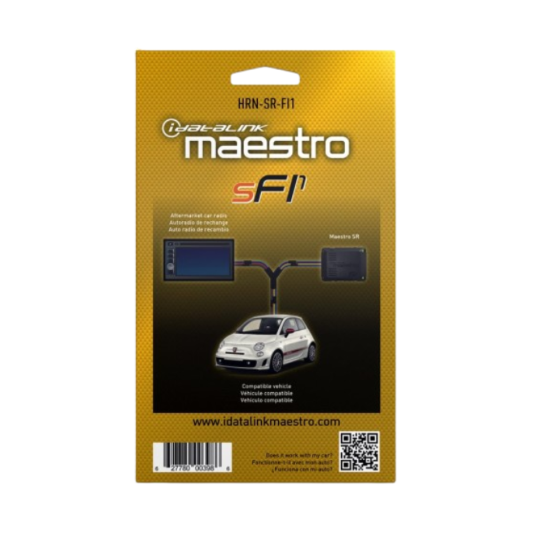 iDatalink Maestro HRN-SR-FI1 Installation T-Harness for Select Fiat 500 2012-15