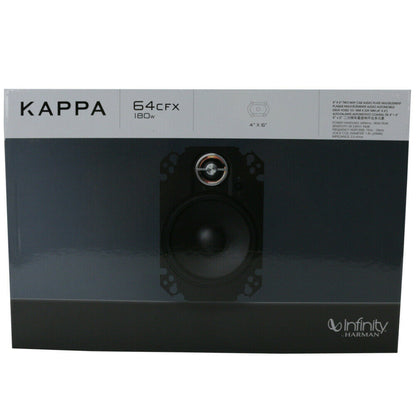 Infinity Kappa 64CFX 4" x 6" 180W Max 2-Way 2.5-Ohms Car Audio Coaxial Speakers
