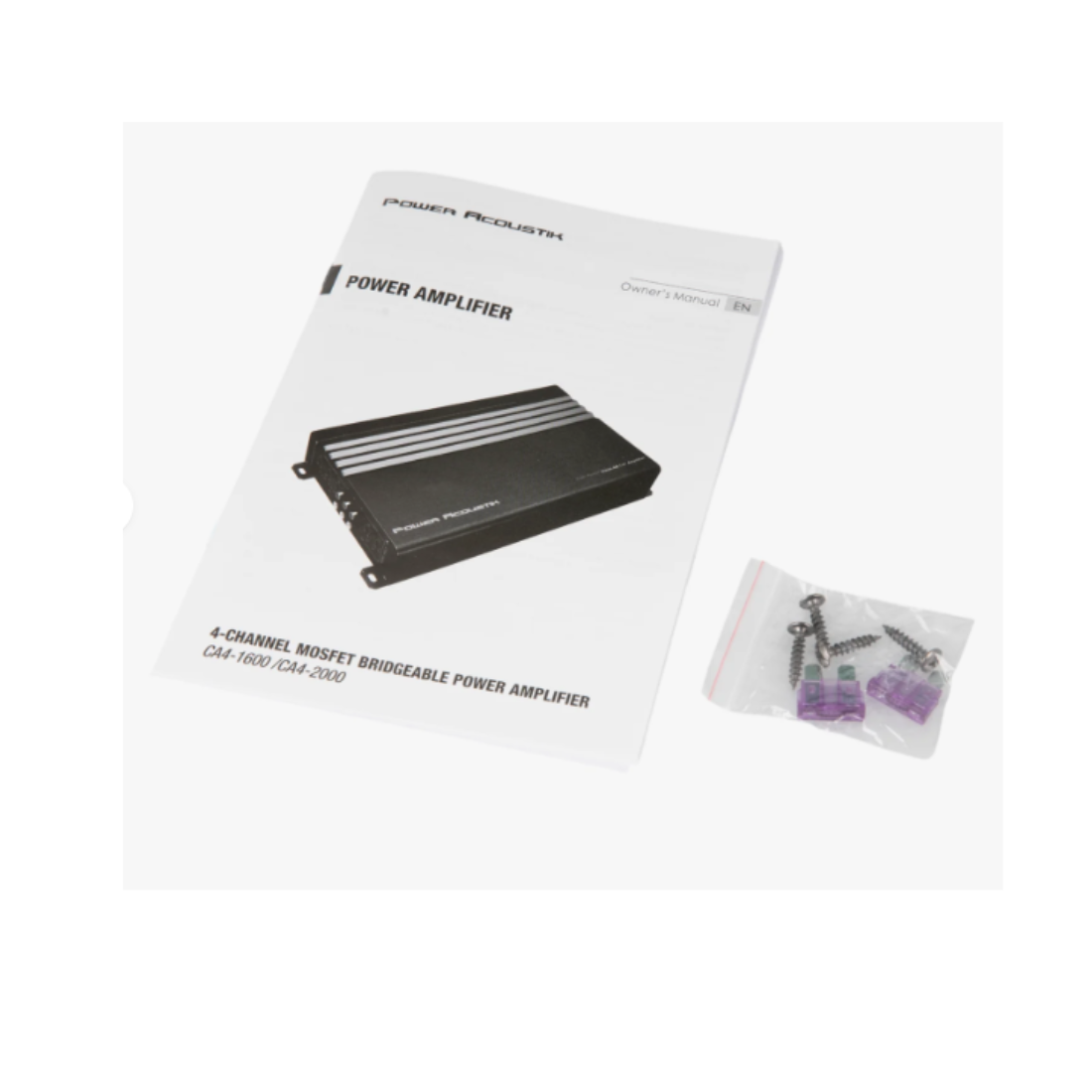 Power Acoustik CA4-1600 4-Channel 1600W Max Class-A/B Car Audio Amplifier