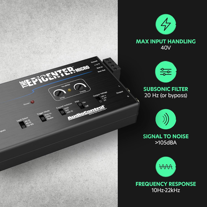 AudioControl EPICENTER Micro Bass Restoration Processor & Line Output Converter