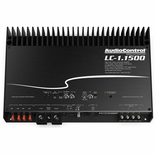 AudioControl LC-1.1500 High Power Mono Subwoofer Amplifier with Accubass