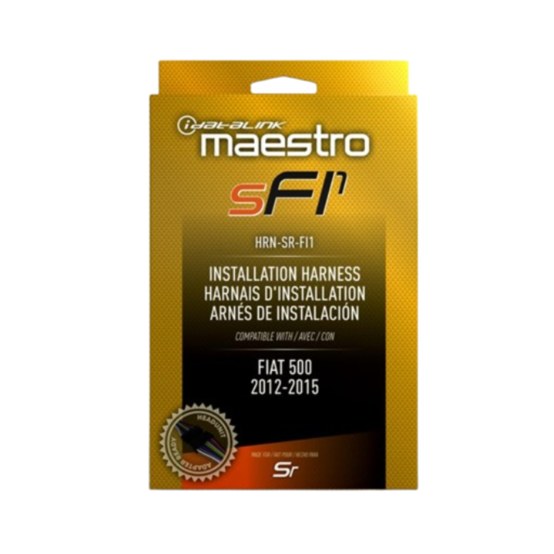 iDatalink Maestro HRN-SR-FI1 Installation T-Harness for Select Fiat 500 2012-15