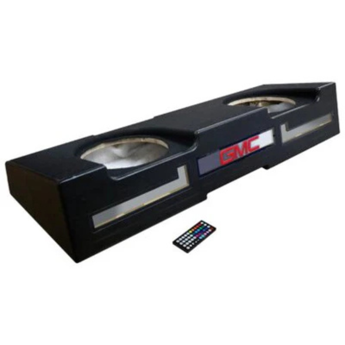 QPower QL-GMC14210 Dual 10" Vented Sub Enclosure w/ RGB for GMC 2014-18 Crew Cab