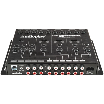 Audiopipe XV-6-V15 6-Way Car Audio Active Crossover w/ Remote Bass Level Control
