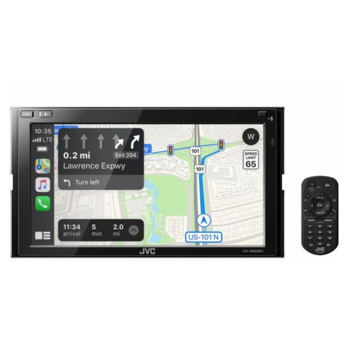 JVC KW-M960BW 6.8" Digital Multimedia Receiver with Apple CarPlay & Android Auto