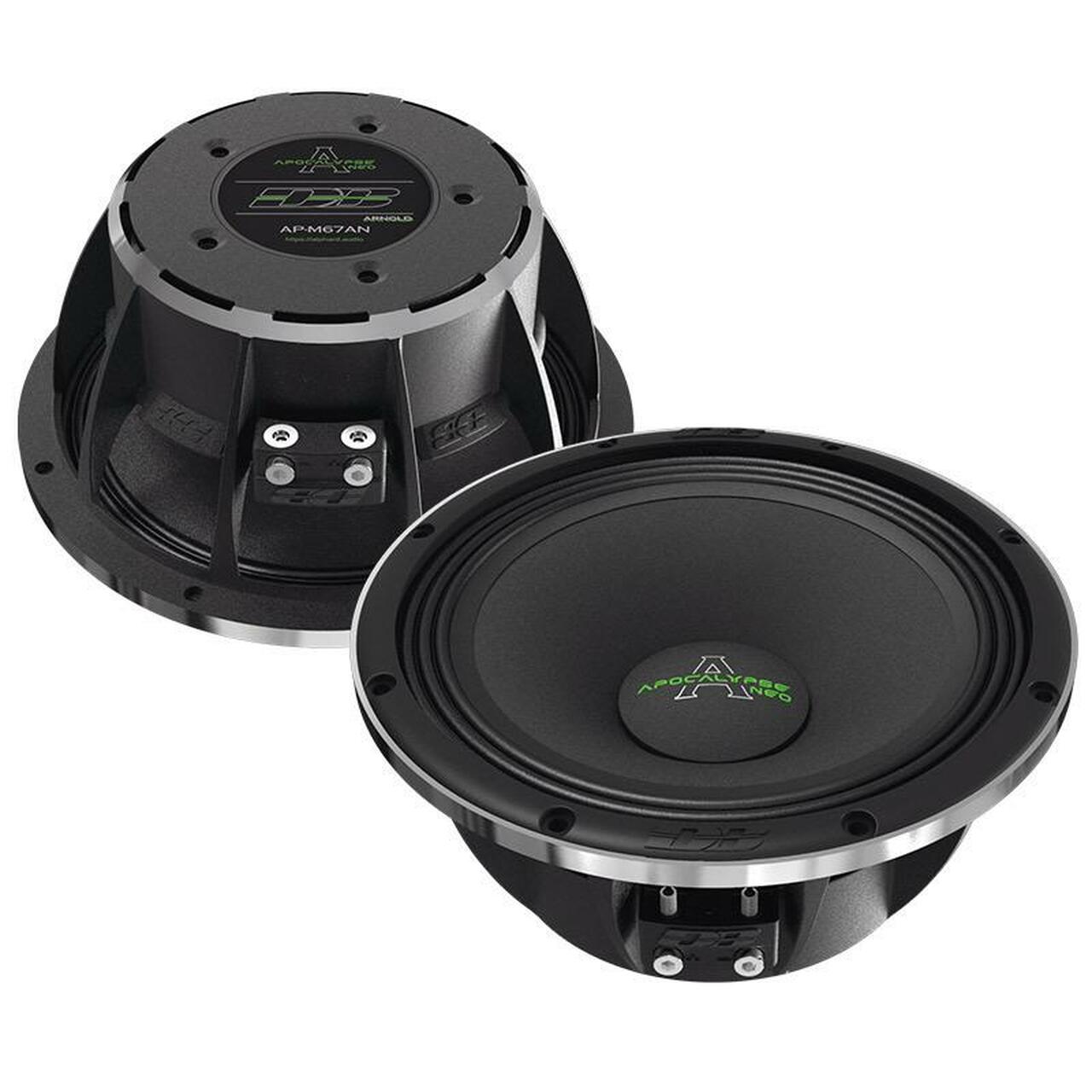 Apocalypse AP-M67AN 6.5" 600W Max 4-Ohm Stereo Car Audio Midrange Speakers -Pair
