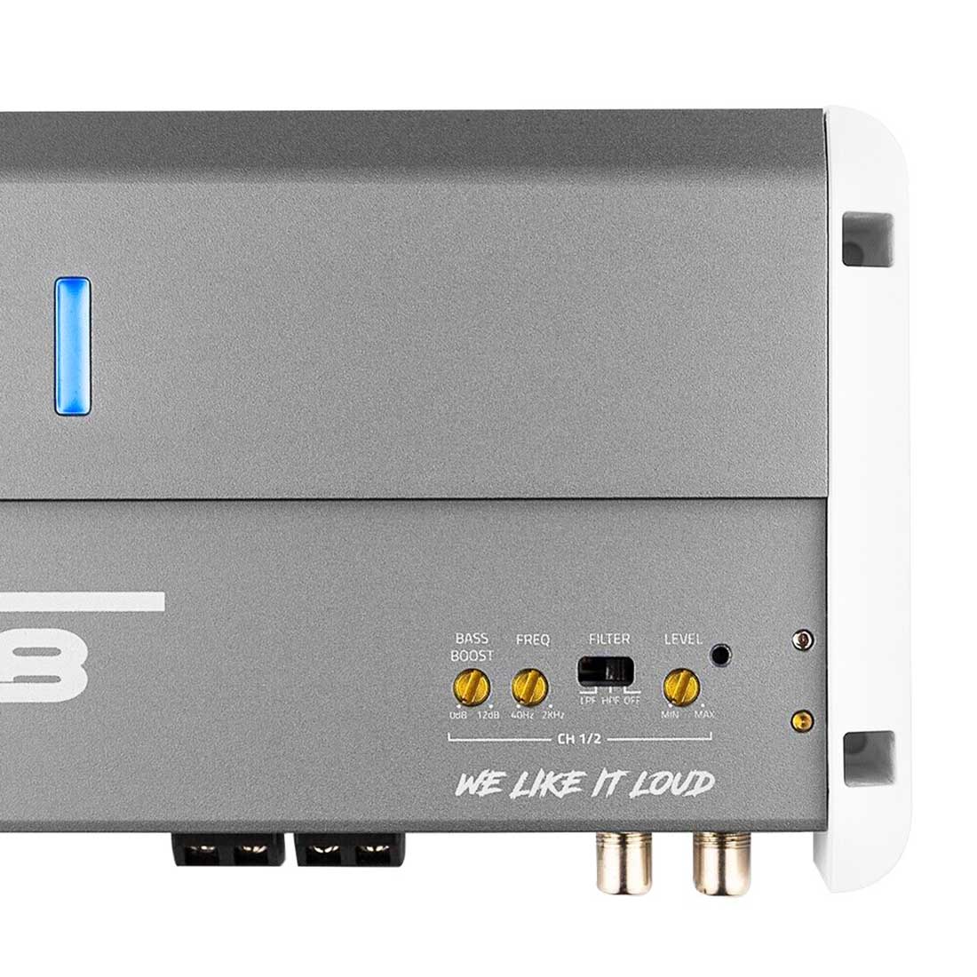 DS18 NXL-M2 1500W Peak 2-Channel Full-Range Class-D IPX5 Marine Grade Amplifier
